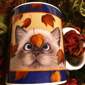 Fall cat 🐈 mug - from an original painting
